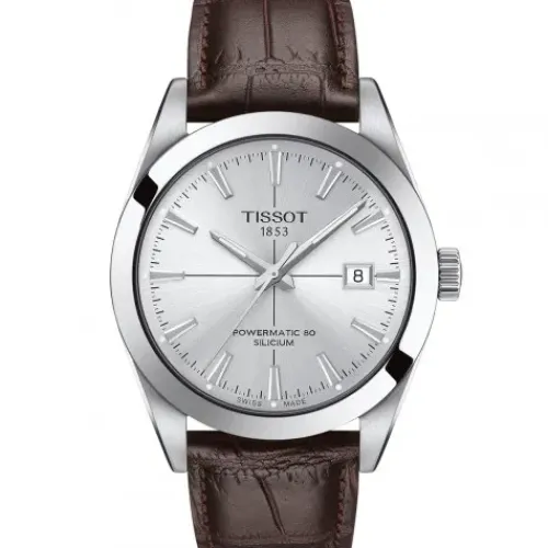 Tissot Lederarmband-Gentleman Powermatic 80 Silicium - T127.407.16.031.01