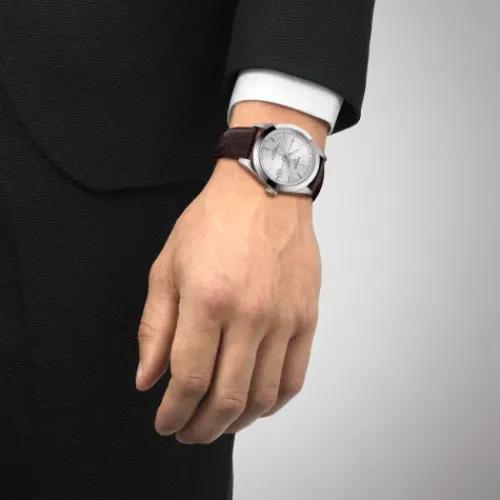 Tissot Lederarmband-Gentleman Powermatic 80 Silicium - T127.407.16.031.01