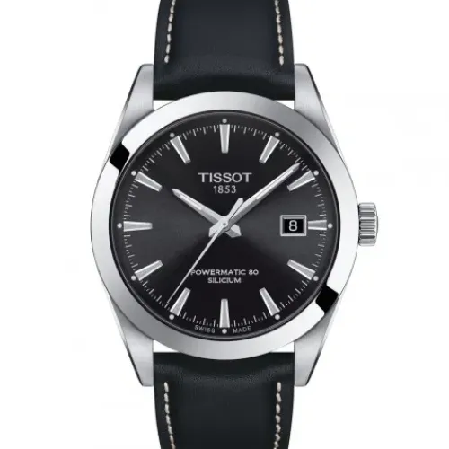 Tissot Lederarmband-Gentleman Powermatic 80 Silicium - T127.407.16.051.00