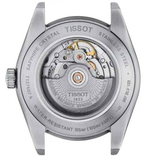 Tissot Lederarmband-Gentleman Powermatic 80 Silicium - T127.407.16.051.00