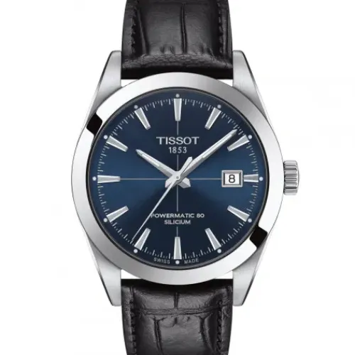 Tissot Lederarmband-Gentleman Powermatic 80 Silicium - T127.407.16.041.01