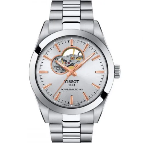 Tissot Metallarmband-Gentleman Powermatic 80 Open Heart - T127.407.11.031.01