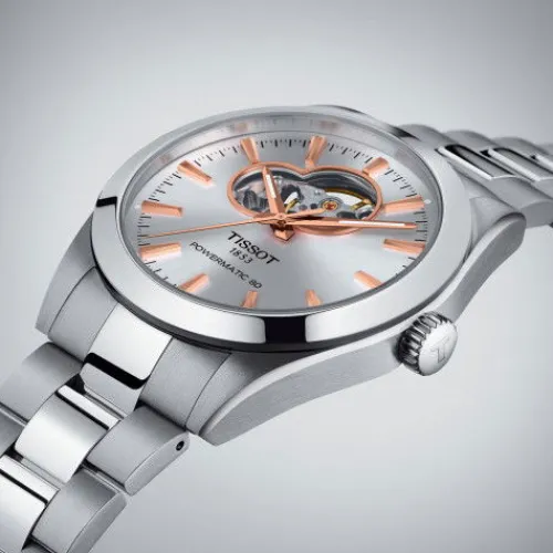 Tissot Metallarmband-Gentleman Powermatic 80 Open Heart - T127.407.11.031.01