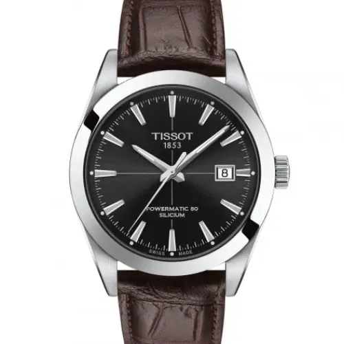 Tissot Lederarmband-Gentleman Powermatic 80 Silicium - T127.407.16.051.01