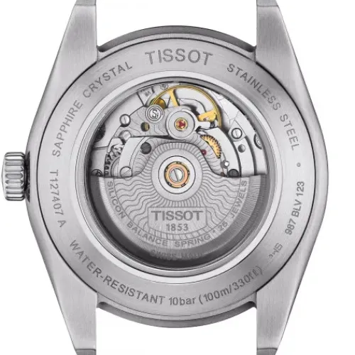 Tissot Lederarmband-Gentleman Powermatic 80 Silicium - T127.407.16.051.01