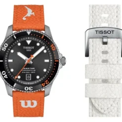 Tissot Lederarmband-Seastar 1000 Powermatic 80 Wilson WNBA - T120.807.17.051.00
