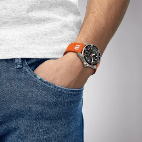 Tissot Lederarmband-Seastar 1000 Powermatic 80 Wilson WNBA - T120.807.17.051.00