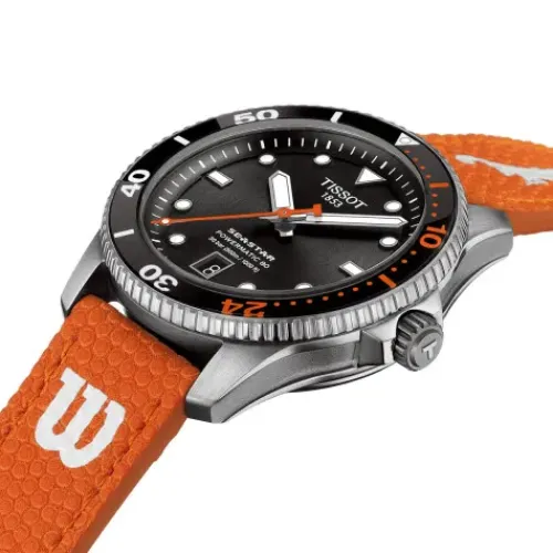 Tissot Lederarmband-Seastar 1000 Powermatic 80 Wilson WNBA - T120.807.17.051.00