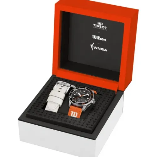 Tissot Lederarmband-Seastar 1000 Powermatic 80 Wilson WNBA - T120.807.17.051.00