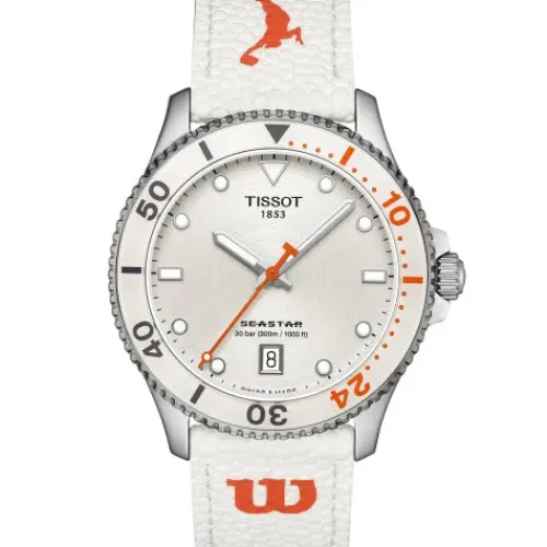 Tissot Lederarmband-Seastar 1000 Quartz (40 mm) Wilson WNBA - T120.410.17.011.00