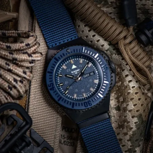 Traser Textilarmband (Nato)-P69 Black Stealth - 109856