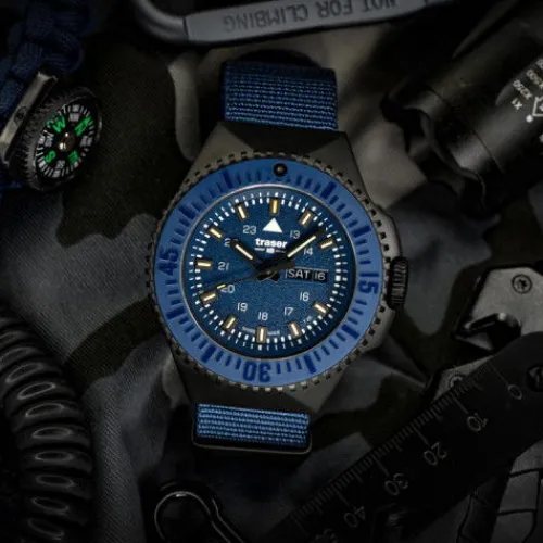 Traser Textilarmband (Nato)-P69 Black Stealth - 109856