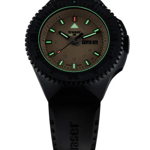 Traser Silikonarmband-P69 Black Stealth - 109861