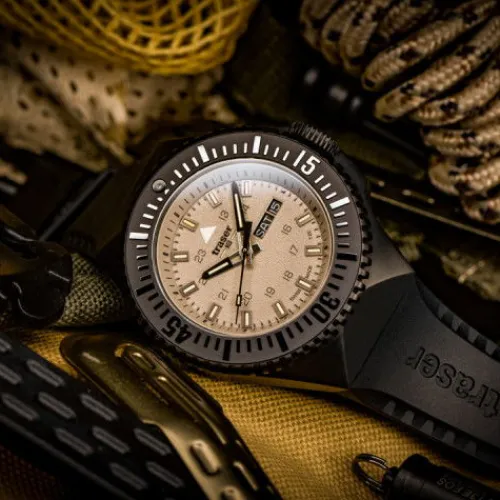 Traser Silikonarmband-P69 Black Stealth - 109861