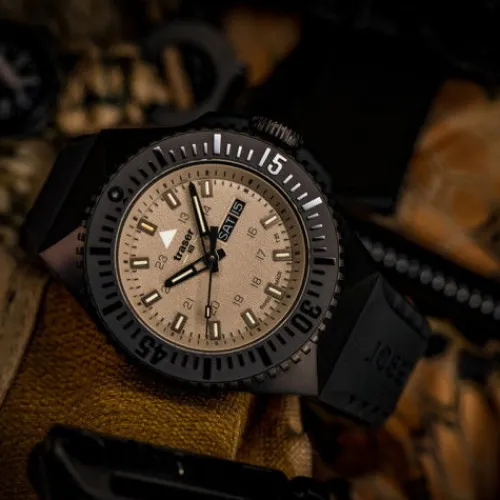 Traser Silikonarmband-P69 Black Stealth - 109861