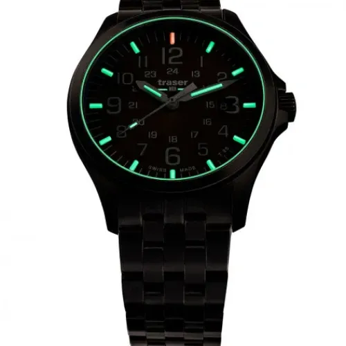 Traser Metallarmband-P67 Officer Pro GunMetal - 108738