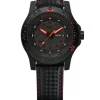 Traser Lederarmband-P66 Red Combat - 105502