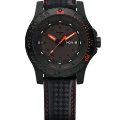 Traser Lederarmband-P66 Red Combat - 105502