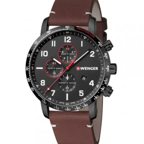 Wenger Lederarmband-Attitude Chrono - 01.1543.107