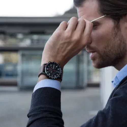 Wenger Lederarmband-Attitude Chrono - 01.1543.107