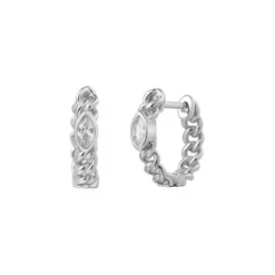 Xenox Ohrringe-Curb Mini Creolen - XS91684