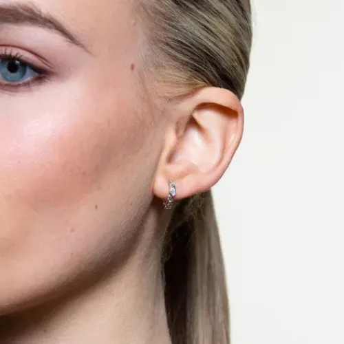 Xenox Ohrringe-Curb Mini Creolen - XS91684