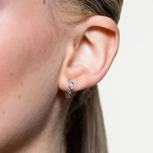 Xenox Ohrringe-Curb Mini Creolen - XS91684