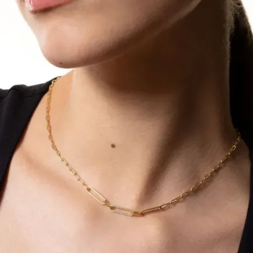 Xenox Halsketten-Duo Link Halskette - XS91482G