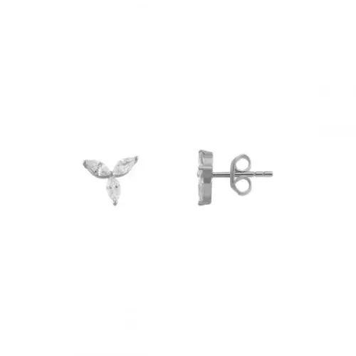 Xenox Ohrringe-Fancy Cut Silver Ohrstecker - XS6071