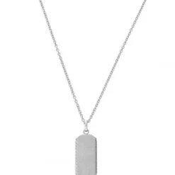 Xenox Halsketten-Gravurplatten Silver Halskette - X4204