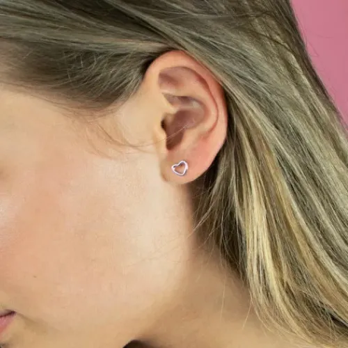 Xenox (Kette mit) Herz-Heart Beat Ohrstecker - XS1759