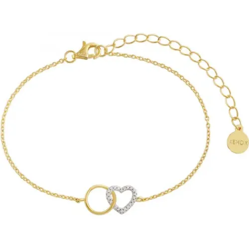 Xenox (Kette mit) Herz-Love Story Gold Armband - XS3612G