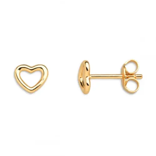 Xenox (Kette mit) Herz-Love Story Gold Ohrringe - XS1759G