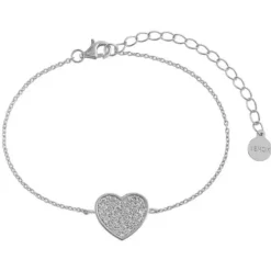 Xenox (Kette mit) Herz-Love Story Silver Armband - XS3605