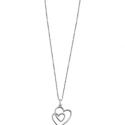 Xenox (Kette mit) Herz-Love Story Silver Halskette - XS3601