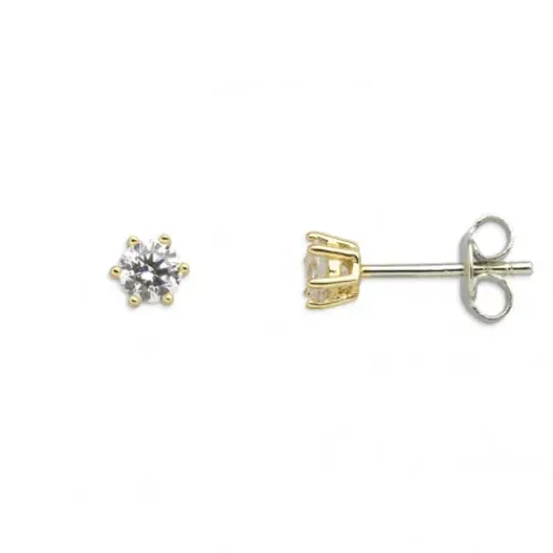 Xenox Ohrringe-Silver Circle G Ohrstecker - XS7262G