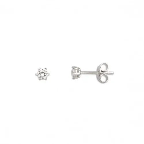 Xenox Ohrringe-Silver Circle Krappe Ohrstecker - XS7382