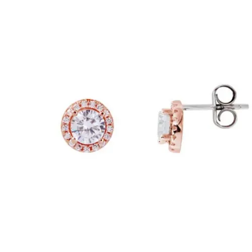 Xenox Ohrringe-Silver Circle Ohrstecker - XS7365R