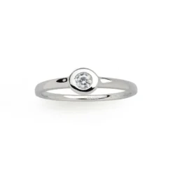 Xenox Ringe-Silver Circle Zarge Ring - XS7388