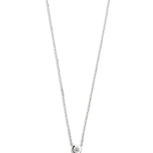 Xenox Halsketten-Silver Circle Zarge Halskette - XS7385