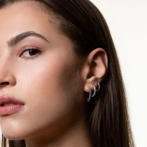 Xenox Ohrringe-Twist Creolen - XS91512