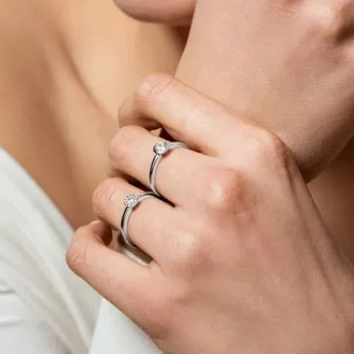 Xenox Ringe-Zarge Ring Silber - XS7279/60