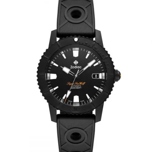 Zodiac Silikonarmband-Super Sea Wolf Compression Diver Automatic - ZO9297